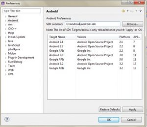 android studio sdk directory